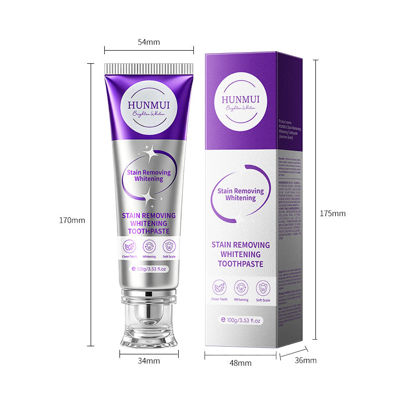 HUNMUI Stain-Removing Whitening Toothpaste Jasmine Scent