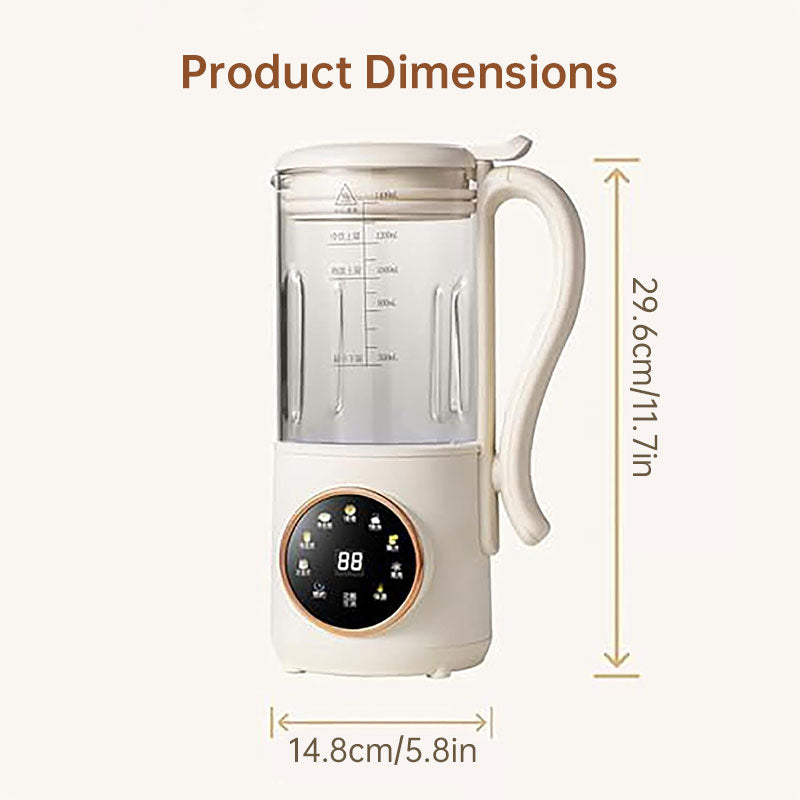 1.4L Nuts Milk Maker, Juicer and Soy Milk Machine with 16 Blades for Plant-Based Drinks, Oatmeal, Almond, Grains, and Beverages - Renee Lane Company