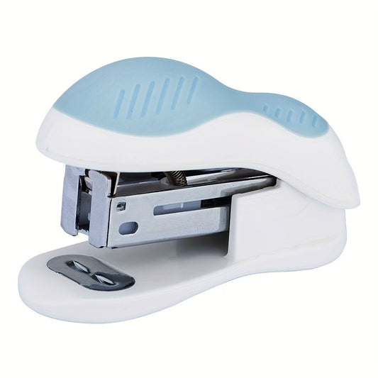 1 Piece Deli Compact Light Blue Stapler For 40 Staples And 12 Sheets Of Paper For Office, School, Booklet Or Book Binding - Renee Lane Company