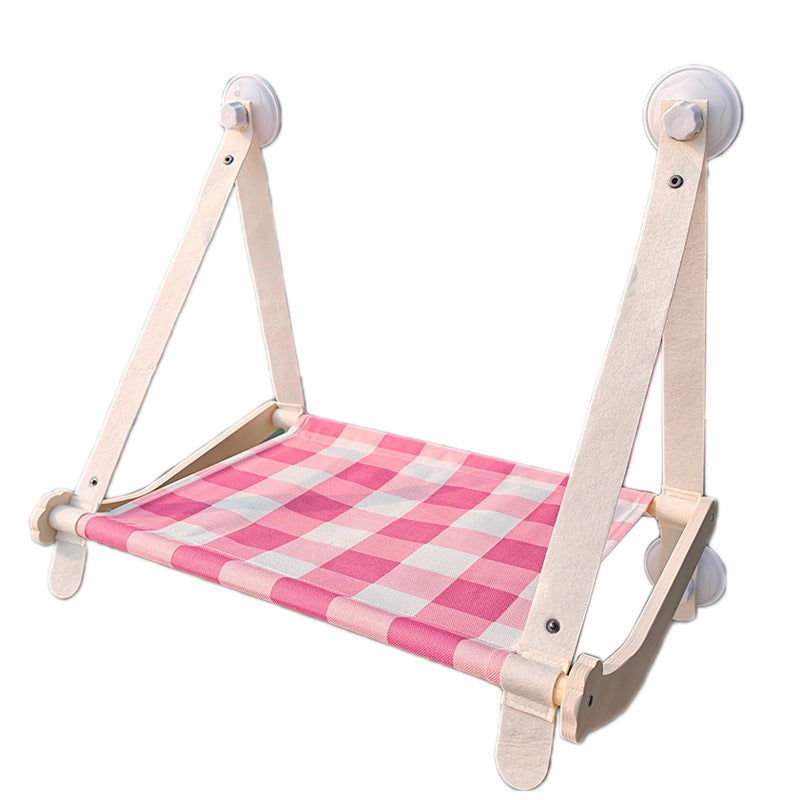 Durable Wooden Cats Hammock Pet Mat Comfortable Sun Seat Cats Beds Cat Climbing Frame Pets Accessories Cat Window Hammock Mats - Renee Lane Company
