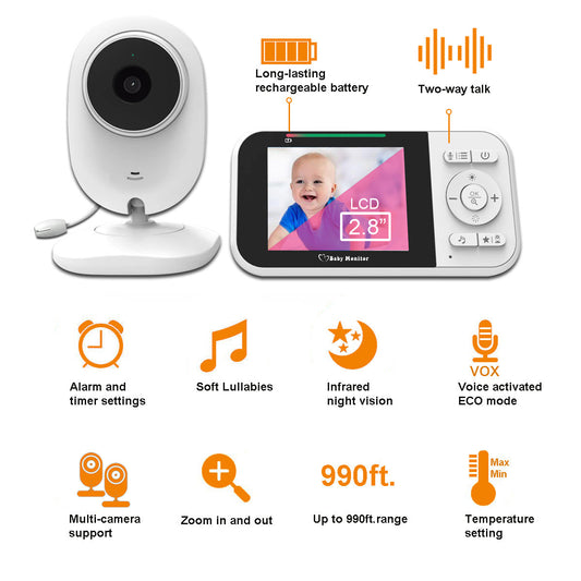 2.8-inch baby monitor monitor, baby monitor monitoring device - Renee Lane Company