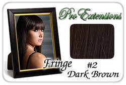 #2 Dark Brown Pro Fringe Clip In Bangs - Renee Lane Company