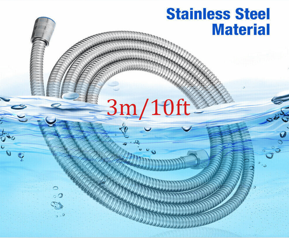 2 m / 3 m / 79" / 118" Shower Water Hose Shower Head Stainless Steel Flexible Replacement Hose - Renee Lane Company