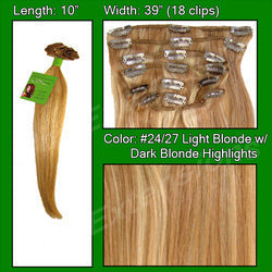 #24/27 Light Blonde w/ Dark Blonde Highlights - 10 inch - Renee Lane Company