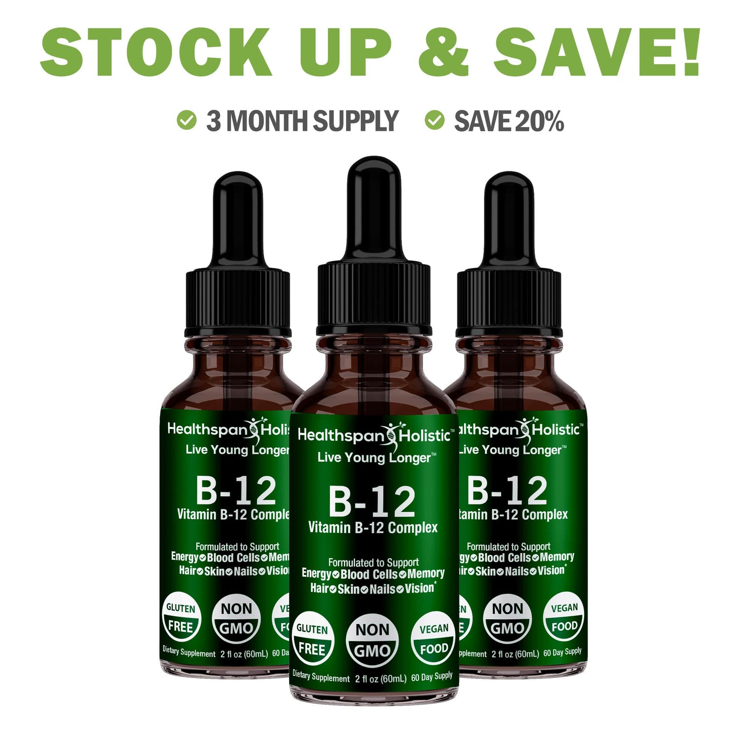 2oz Vegan B12 Supplement - Renee Lane Company