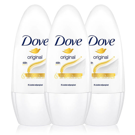 3 x 50ml Dove Anti-Perspirant Roll-On Original - Renee Lane Company