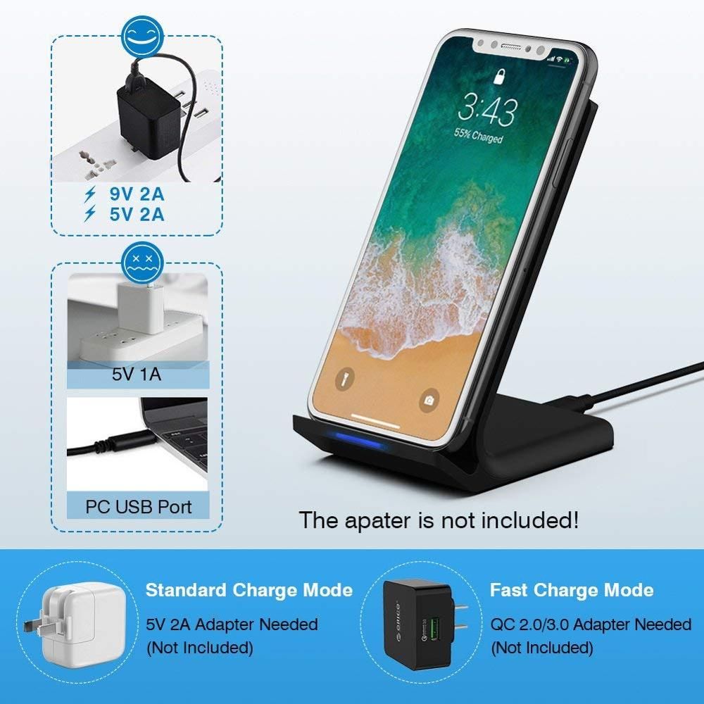 30W Wireless Charger for Samsung S22 S21 Note 20 15W 2 in 1 Fast Charging Stand For iPhone 14 13 12 11 XS XR X 8 Airpods Pro - Renee Lane Company