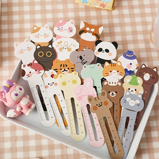 30pcs Cartoon Cute Ruler Bookmarks - Renee Lane Company