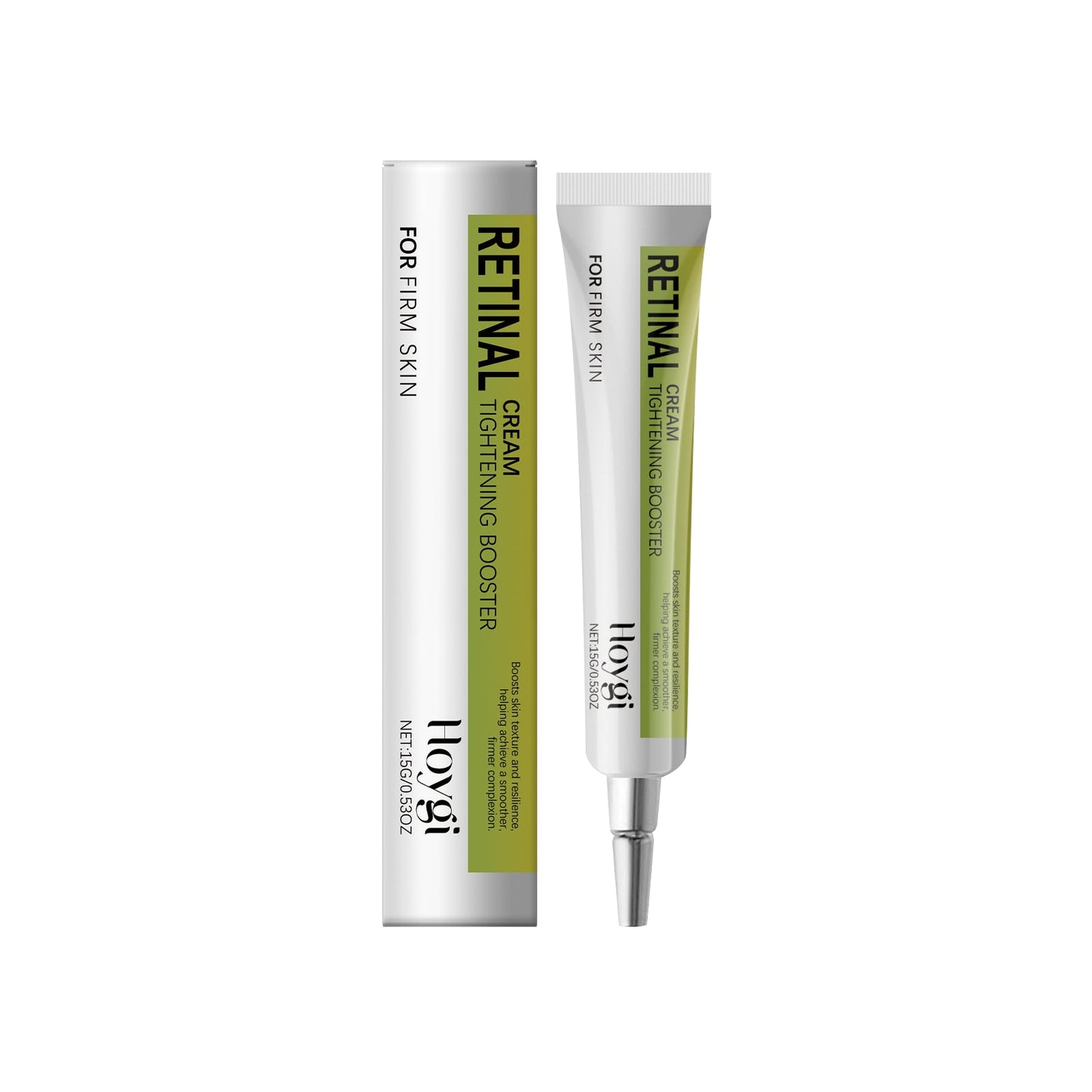 Retinol brightening firming cream tube and box, 15 g