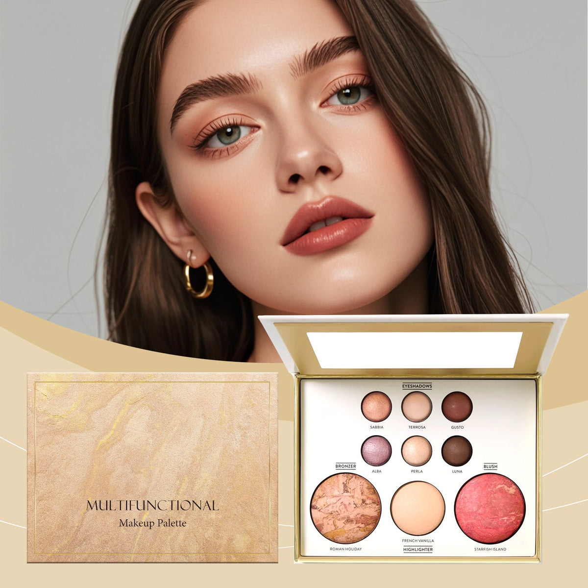 Gilded All-in-One Makeup Palette 1pc