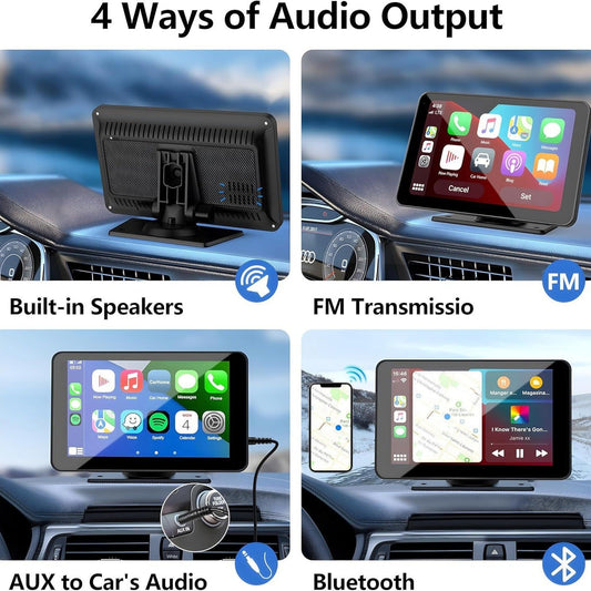 7-inch wireless Carplay portable car Bluetooth MP5 player multimedia Android projection navigation device - Renee Lane Company