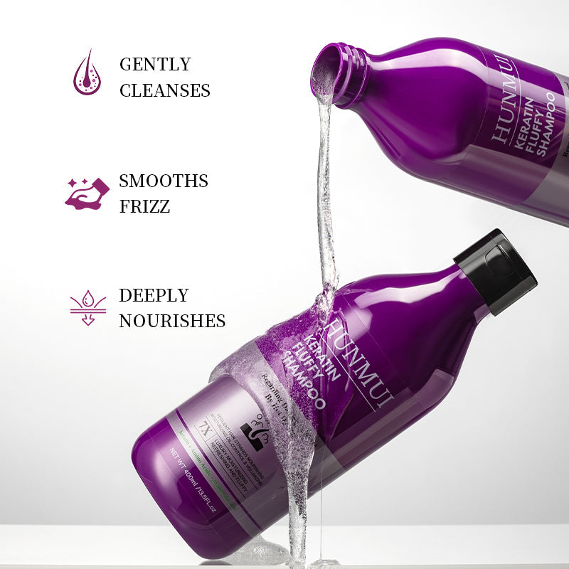 HUNMUI Keratin Hair Conditioner And Shampoo 400ml