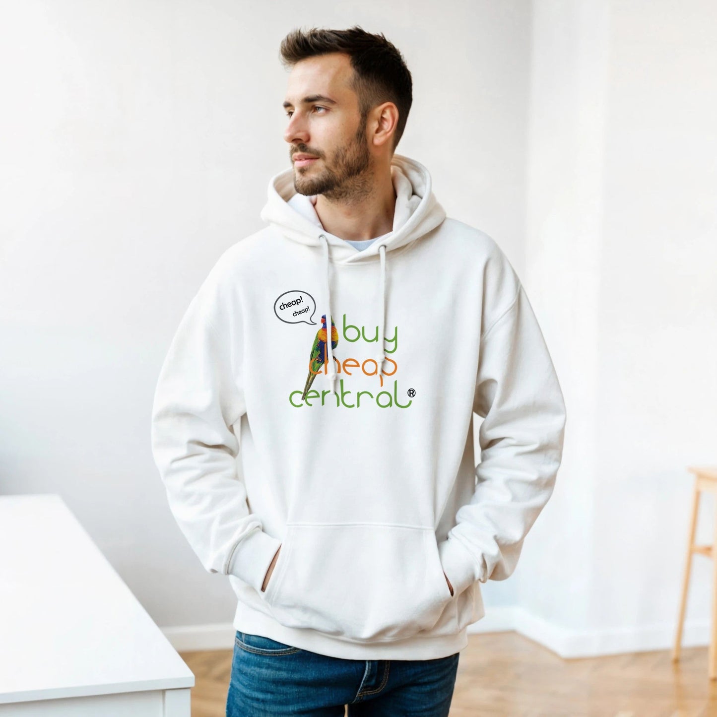 Classic Unisex Pullover Hoodie | Gildan® 18500 White