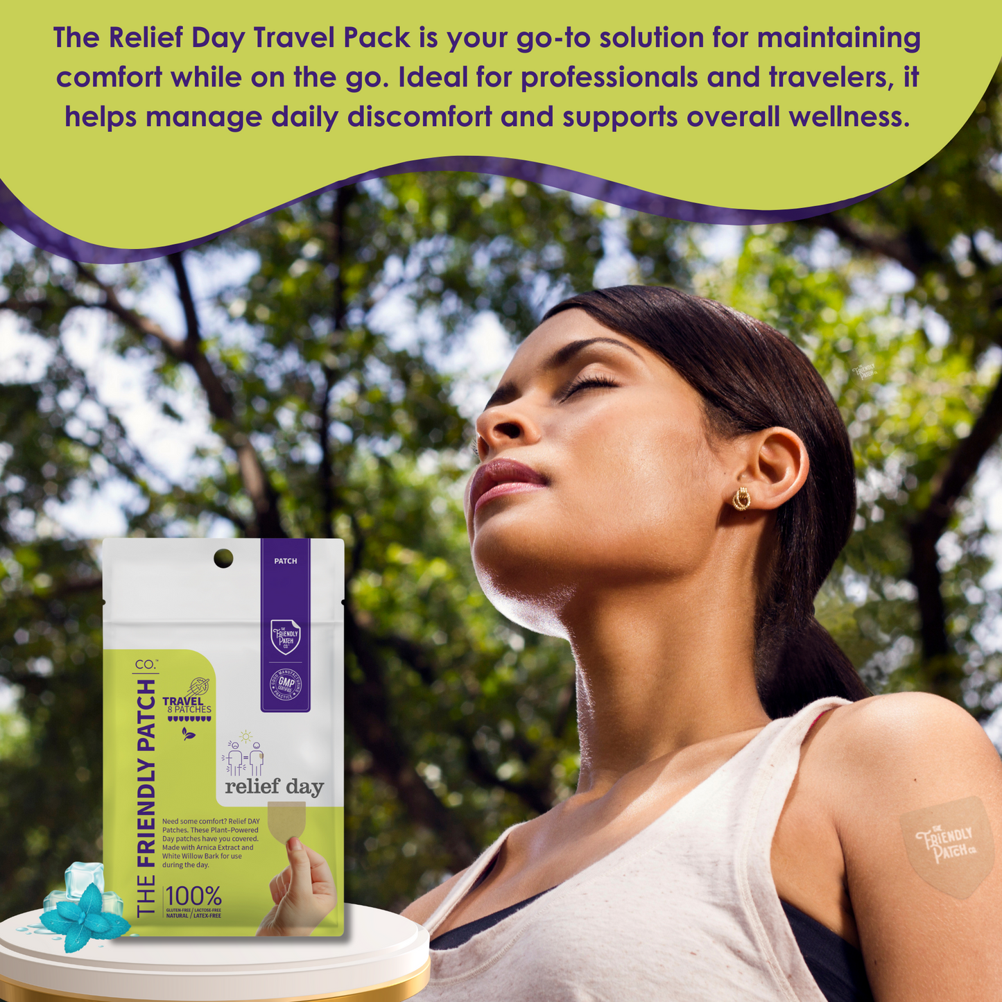 Relief Day Pain Patches: Sustained Arnica & Willow Bark Patches - 8 pack - Renee Lane Company