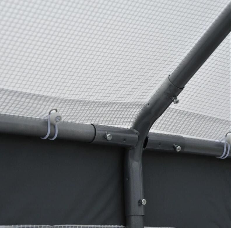8' L x 6' W x 7' H Outdoor Walk-In Tunnel Greenhouse with Roll-up Windows; 2 Zippered Doors; & Weather Cover - Renee Lane Company