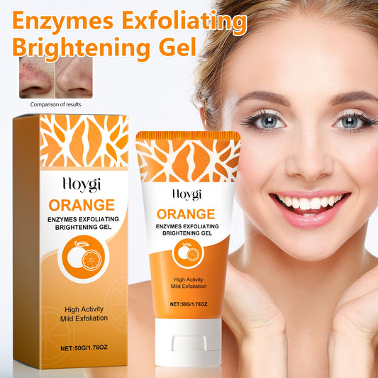 Hoygi orange exfoliating brightening gel tube and box, 50 g