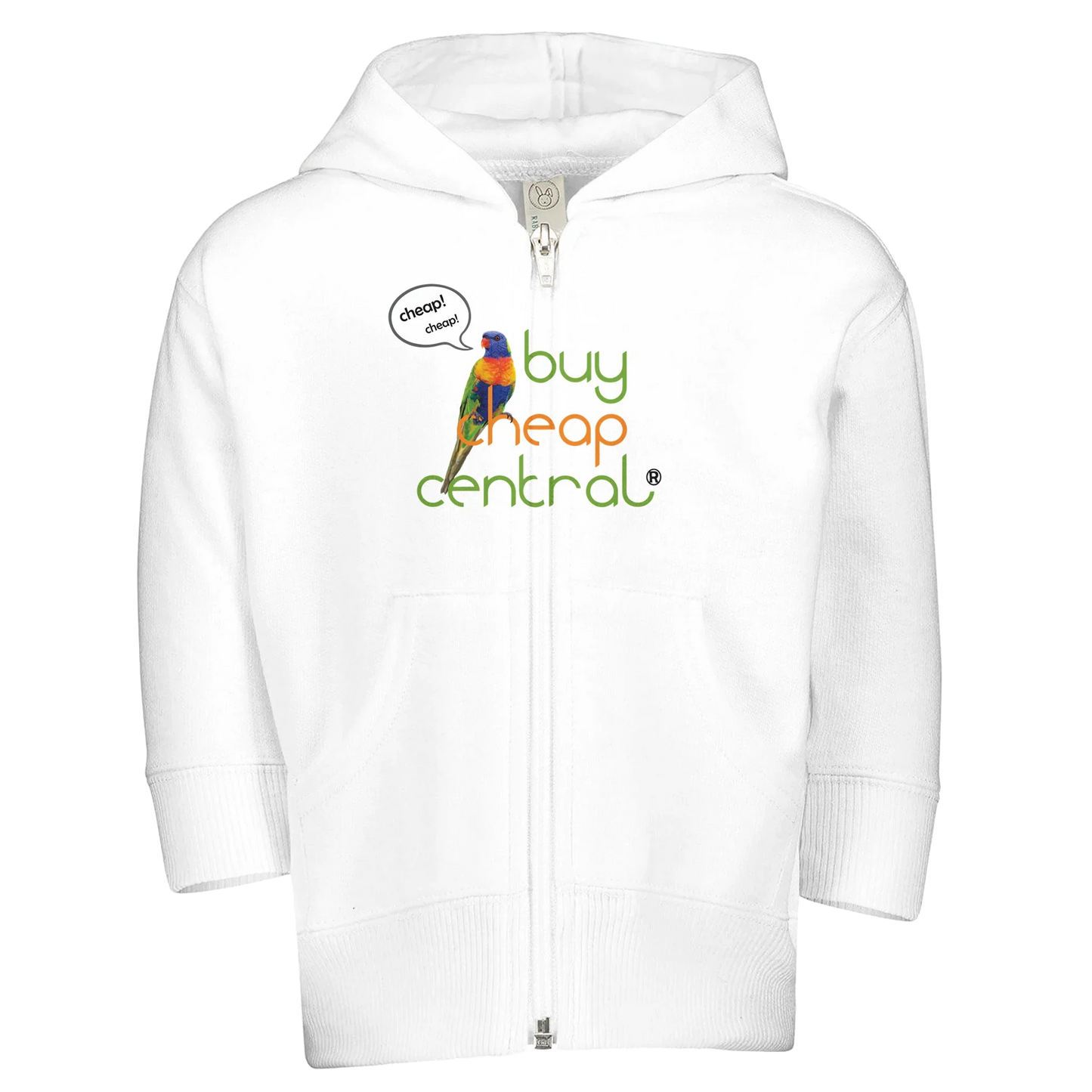 Kids Zip Fleece Hoodie | Rabbit Skins 3446