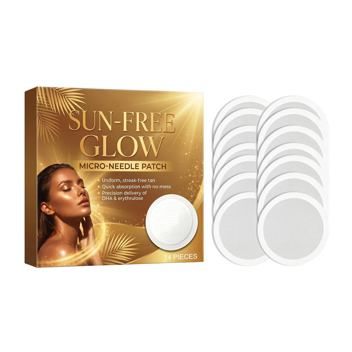 Sun-Free Tanning Microneedle Patch 14pcs