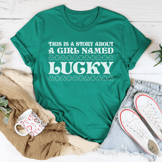 A Girl Named Lucky T-Shirt - Renee Lane Company