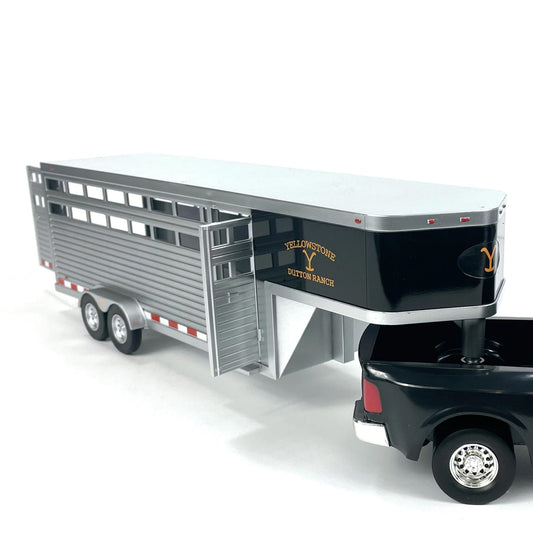 AMT Adult Collectibles - Yellowstone Dutton Ranch Trailer with Gooseneck Trailer Hitch for Farm Toys… - Renee Lane Company