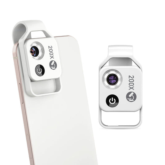 APEXEL HD 200X Microscope Macro Lens For Mobile Phone Magnification Portable Pocket With CPL Filter LED Light For IPhone Huawei Samsung Xiaomi Most Smartphones - Renee Lane Company