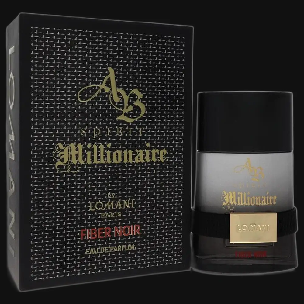 Ab Spirit Millionaire Fiber Noir By Lomani Cologne for Men - Renee Lane Company