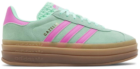 Adidas Gazelle Bold J Big Kid Sneaker (Clear Mint Flash Pink 6) - Renee Lane Company