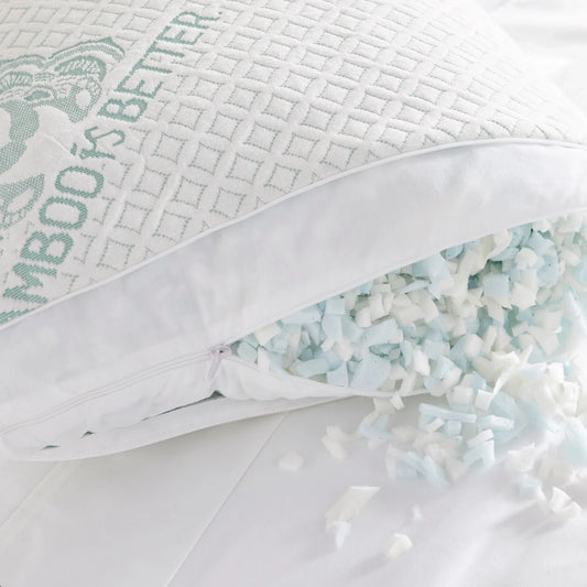 Adjustable Bamboo Cooling Pillow For Neck Support And All Sleep Positions - Renee Lane Company