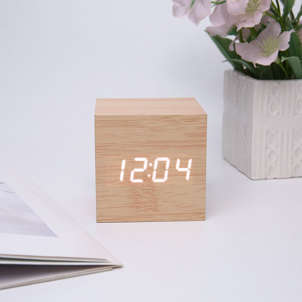 Alva Clock - Wooden Minimalist Clock - Renee Lane Company