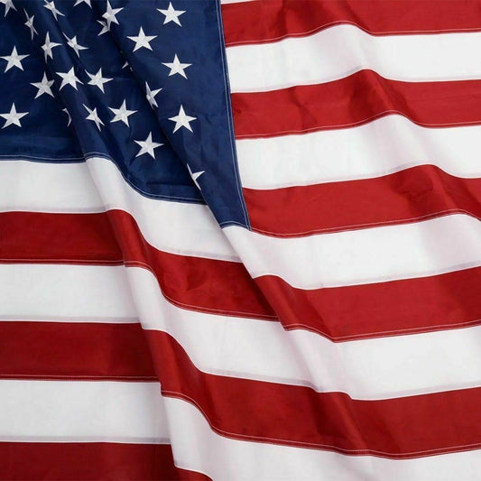 American Flag 10x15 ft 8x12 ft 6x10 ft 5x8 ft 4x6 ft 3x5 ft 2x3 ft Outdoor Heavy Duty Embroidered Stars USA Flag Sewn Stripes Fade Resistance Brass Grommets All Weather UV Active - Renee Lane Company