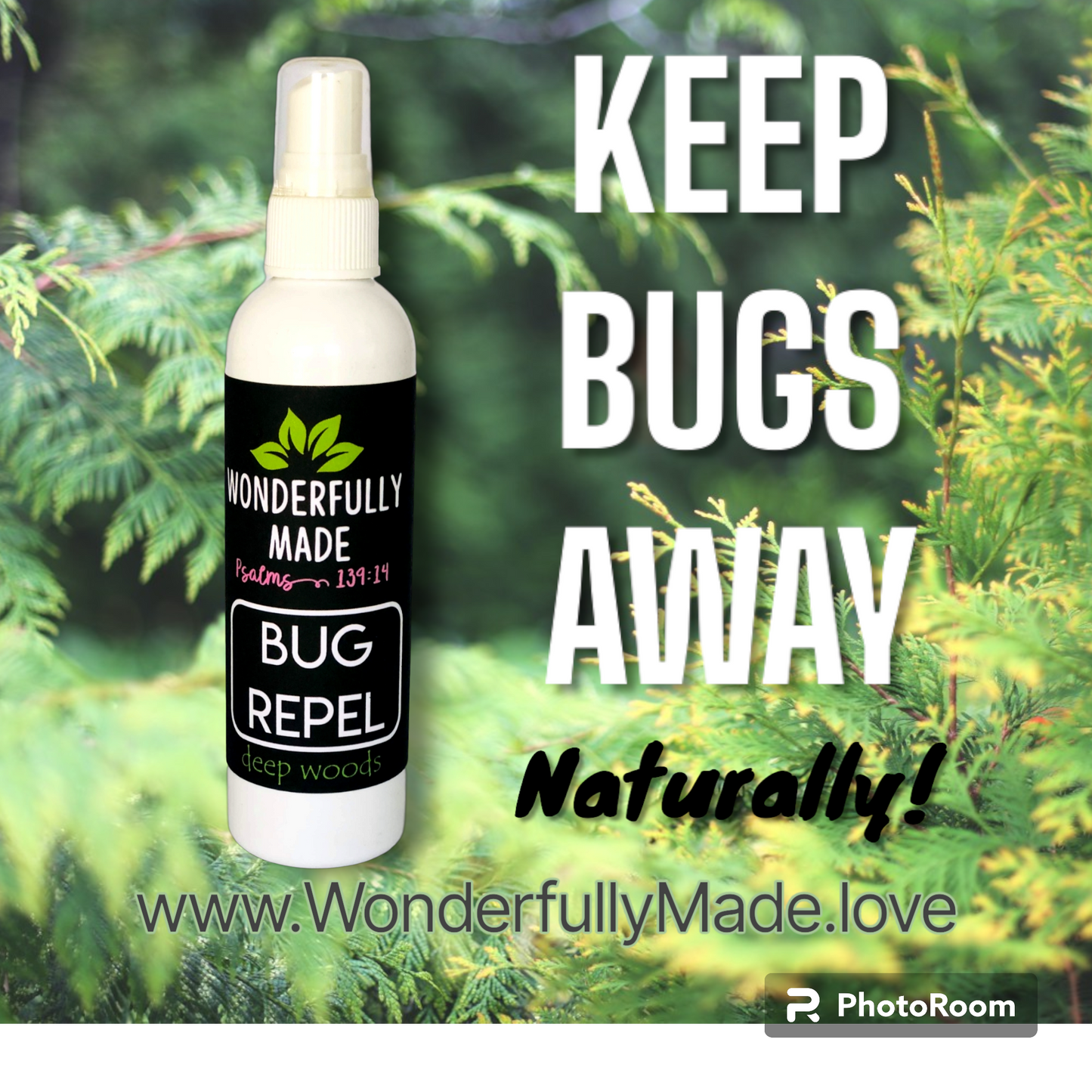 BUG REPEL- Deep woods bug spray | tick repel | mosquito repellant | natural essential oils | organic | non-toxic | deet free bug spray - Renee Lane Company