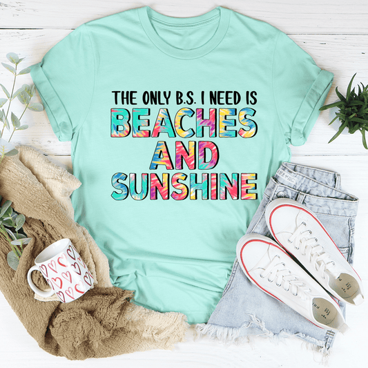 Beaches And Sunshine T-Shirt - Renee Lane Company