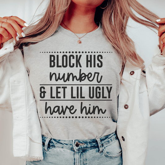Block His Number T-Shirt - Renee Lane Company