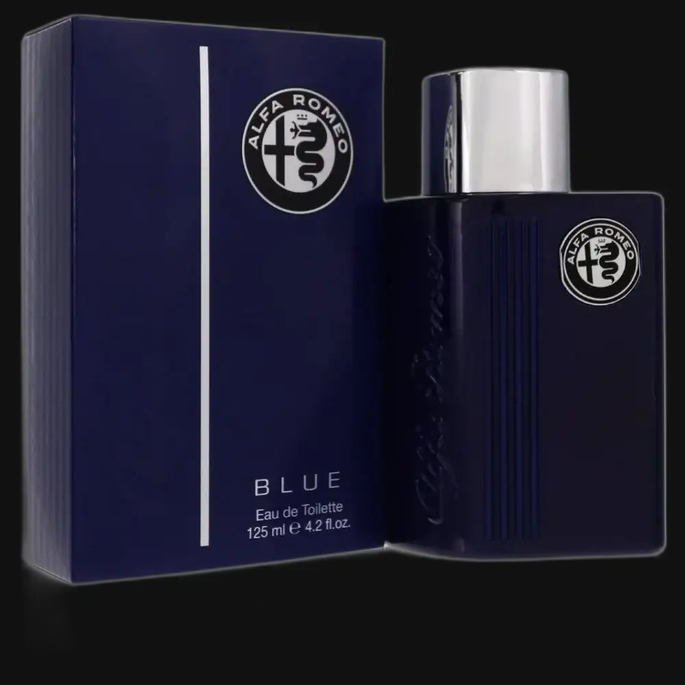 Alfa Romeo Blue men’s eau de toilette cologne, bottle with box, 125 ml