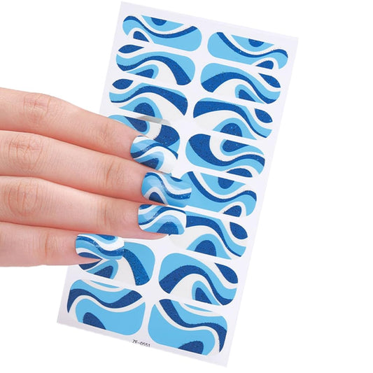 Blue Jazz Gel Nails - Renee Lane Company