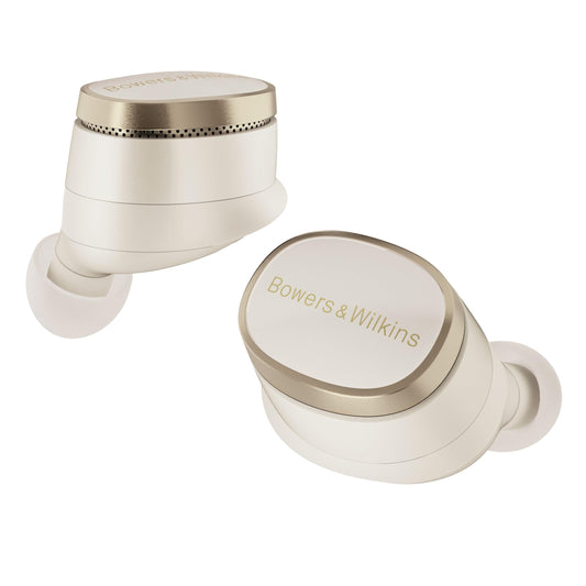 Bowers & Wilkins Pi8 Wireless Earbuds (Dove White) in-Ear Bluetooth Earphones with Qualcomm Chipset & aptX Lossless Active Noise Cancelling Earbuds 3 Built-in Mics 15-Min Quick Charging - Renee Lane Company