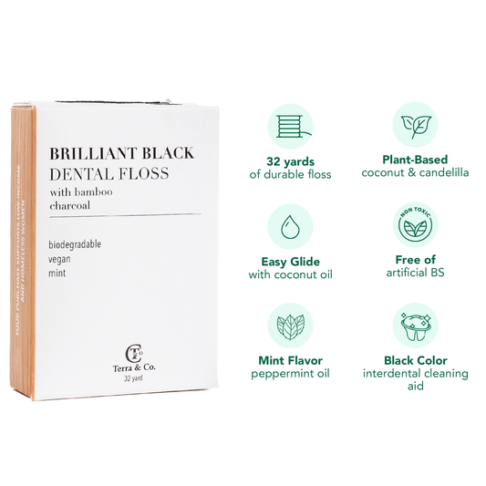 Brilliant Black® Floss – Whitens Between Teeth Naturally - Renee Lane Company