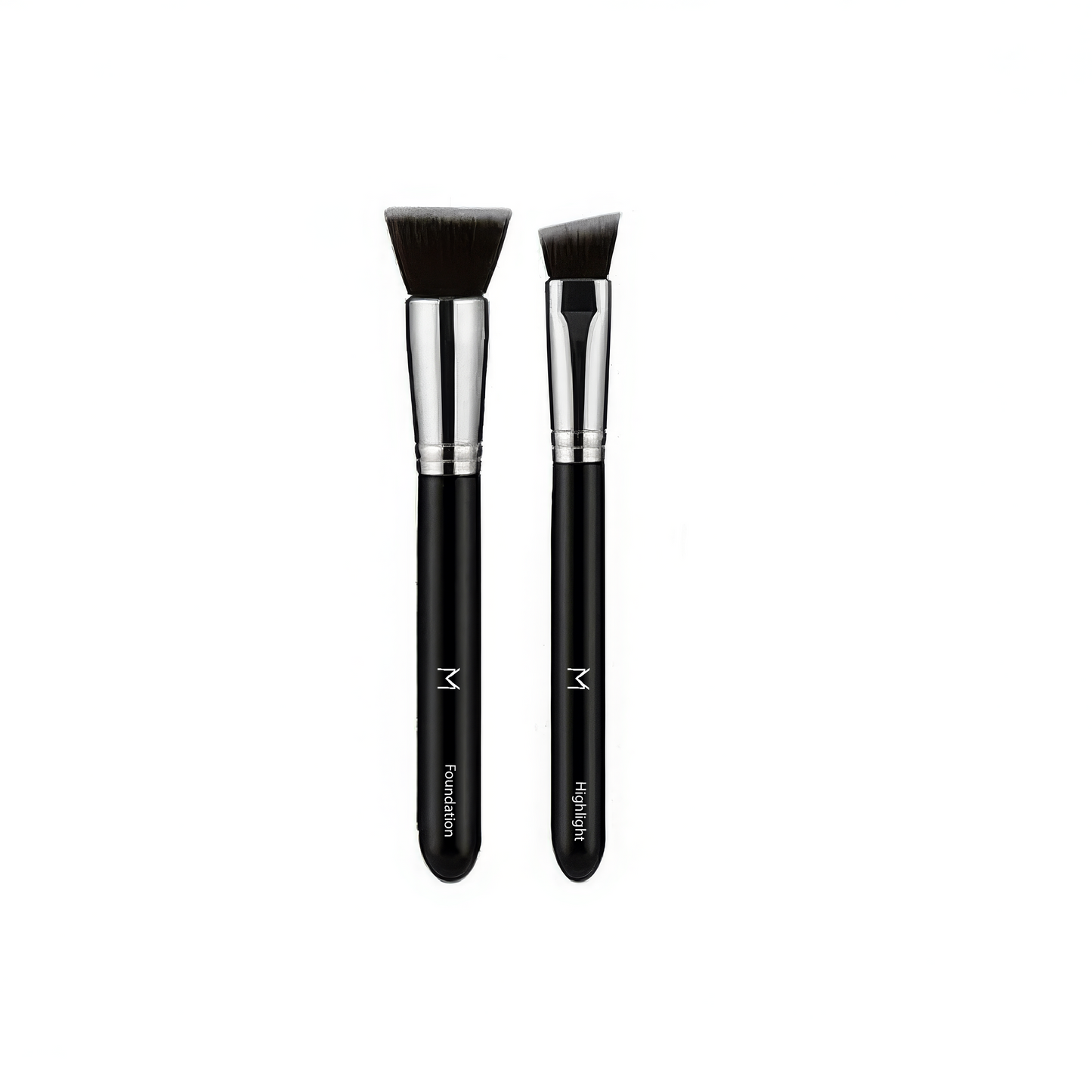 Brush Duo Makeup Brush Set – Foundation + Highlight & Conceal Brushes - Renee Lane Company