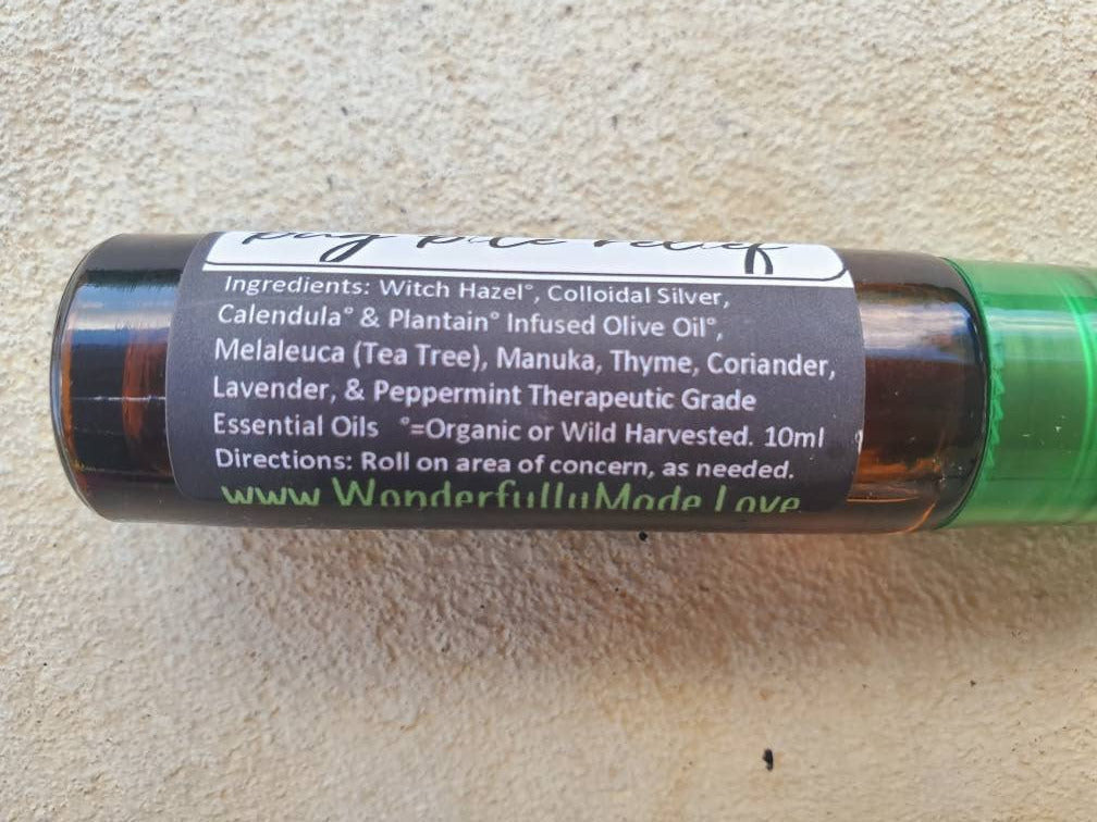 Bug Bite Relief Roller Ball / Itch Roll on / Essential oils / Organic / Itch relief / Sooth / Skin healing / kids / adults / Bite Relief - Renee Lane Company