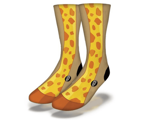 CRAZY GIRAFFE LEGS Funny Animal Socks - Renee Lane Company