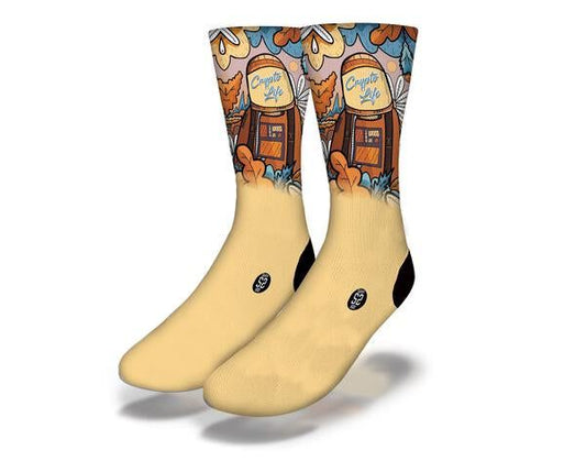 CRYPTO LIFE Funny Crypto Socks - Renee Lane Company