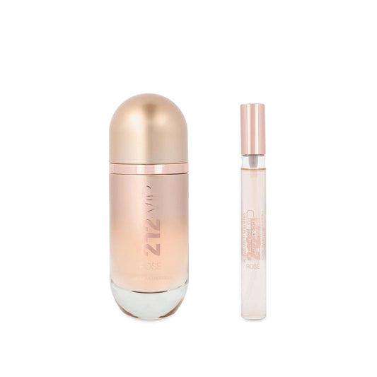 Carolina Herrera 212 Vip Rose 2-Piece Set for Women (2.7 Oz Eau De Parfum Spray + 0.34 Oz Eau De Parfum Spray) - Renee Lane Company