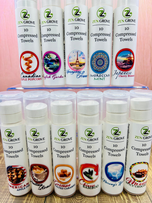Chinese Bamboo Compressed Towels - Renee Lane Company