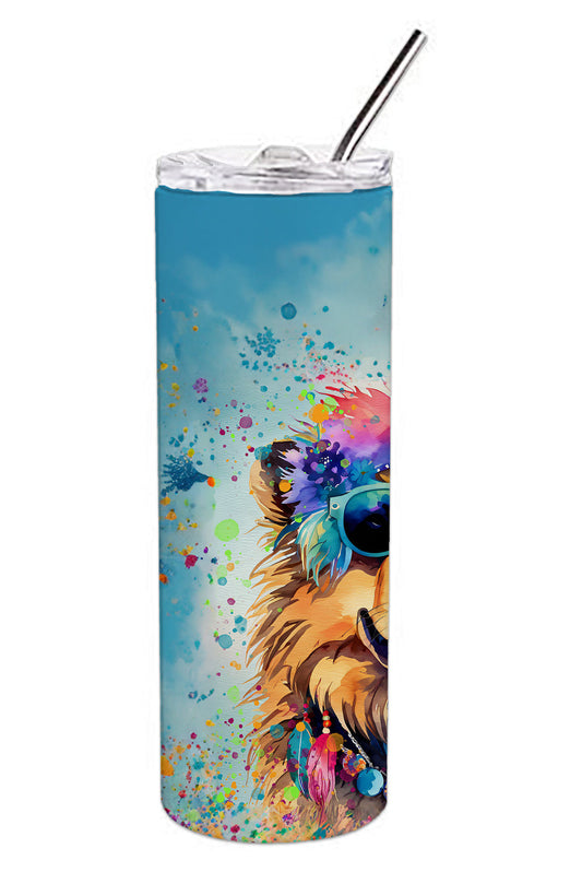 Chow Chow Hippie Dawg Stainless Steel Skinny Tumbler Vacuum Double Walled Reusable Insulated Tumbler Travel Cup for Coffee Cocktails Gift with Lid, 20 oz - Renee Lane Company