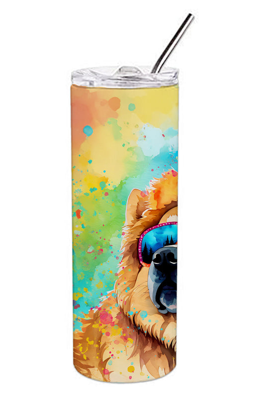 Chow Chow Hippie Dawg Stainless Steel Skinny Tumbler Vacuum Double Walled Reusable Insulated Tumbler Travel Cup for Coffee Cocktails Gift with Lid, 20 oz - Renee Lane Company