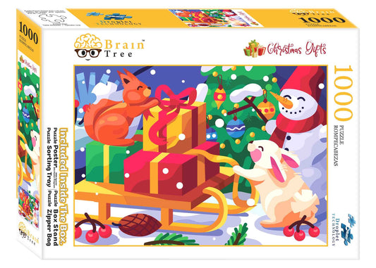 Christmas Gifts Puzzles 1000 Piece - Renee Lane Company
