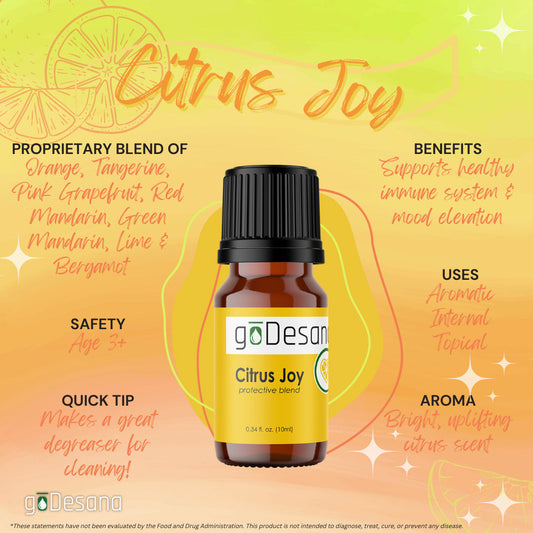 Citrus Joy Blend Essential Oil - Calming, Relaxing, Immune Building - Renee Lane Company