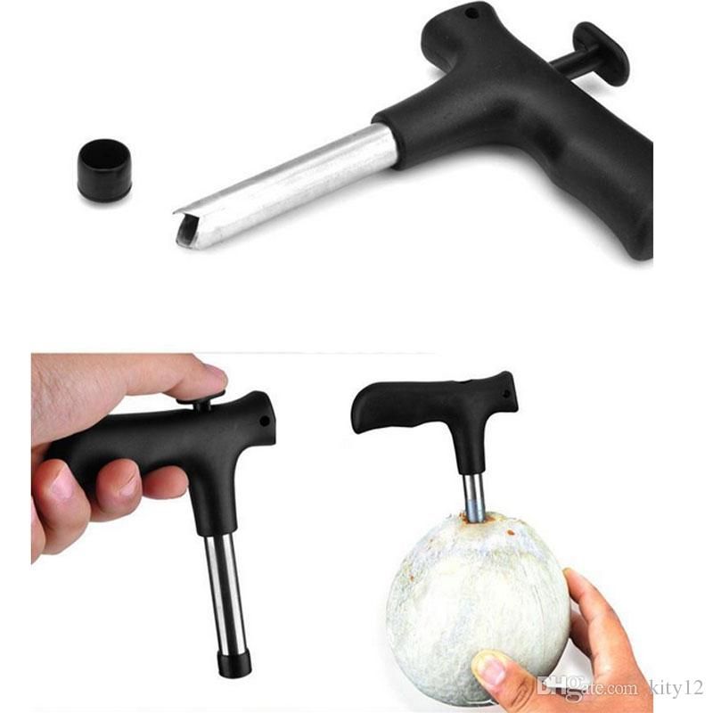 Coconut Opening Tool Stainless Steel Coconut Cutter Opener Hole Tool Coco Water Punch Tap Coco Drill Straw Hole Coconut Opener Opening Tool - Renee Lane Company
