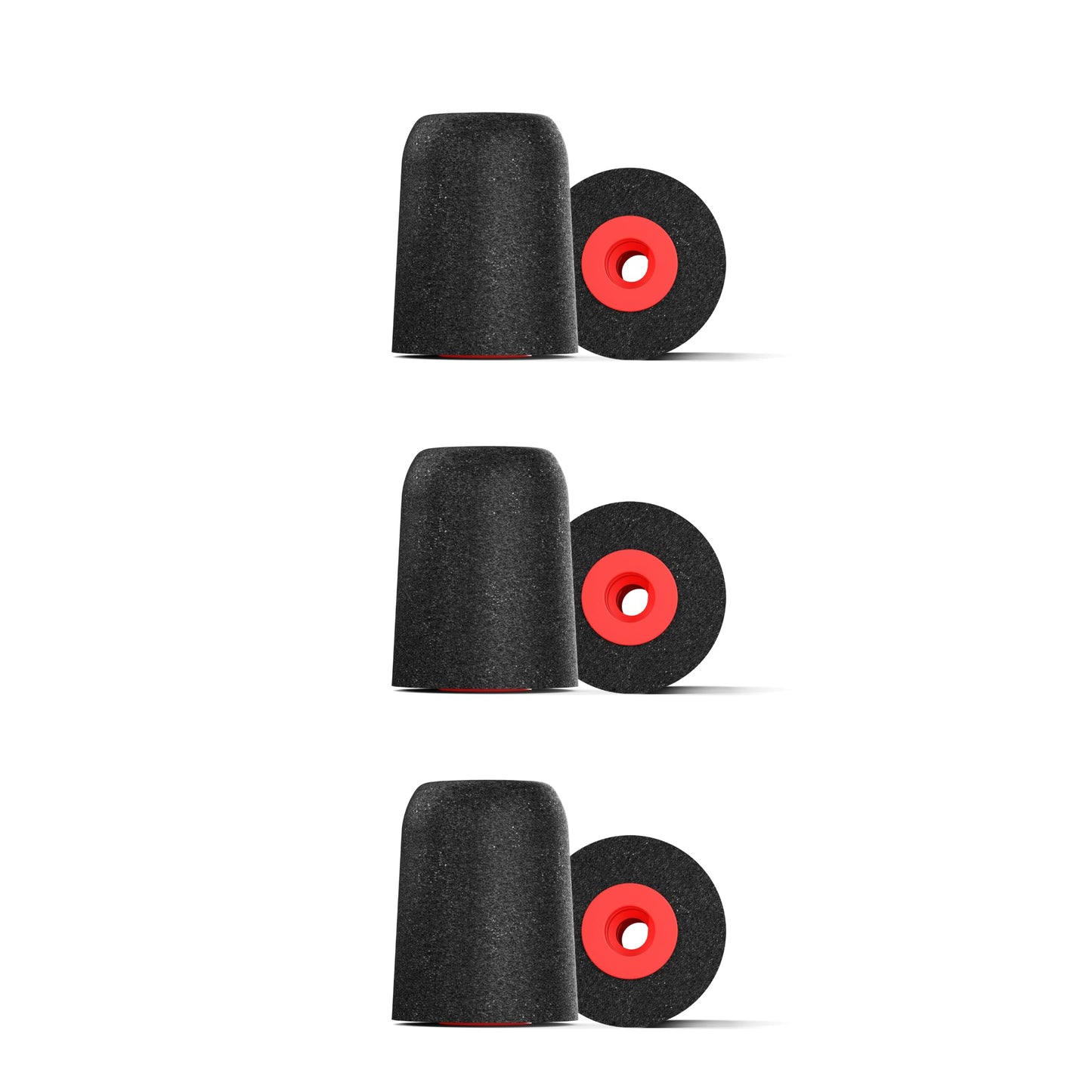 Comply Foam Ear Tips Designed for NuForce ISOtunes PRO Q-Jays Etymotic Research Westone & Shure Medium 3 Pairs Black - Memory Foam Earbud Tips Earbud Replacement Tips Made in the USA - Renee Lane Company