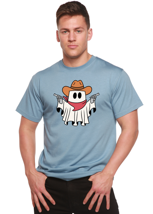 Cowboy Ghost Unisex Bamboo Viscose/Organic Cotton Short Sleeve Graphic T-Shirt - Renee Lane Company